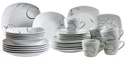 Domestic 921344 assiettes Service 30 Pieces Chanson