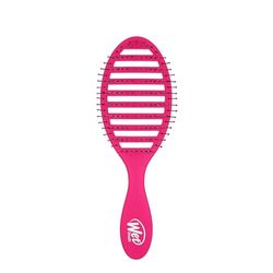 Wet Brush Speed Dry Detangler (Pink)- Ergonomic, Heat Flex Bristles, Blow Dry, Detangling Knots, Snag Anti-Static Brush for All Hair Type