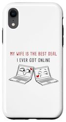 Carcasa para iPhone XR Portátiles enamorados - Parejas en línea Valentine Soulmates Hombres