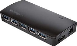 Kensington Hub com 7 portas USB 3.0, velocidade de transferência até 5 Gb/s, compatível com HP, Dell, Windows e Mac