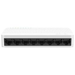 Tenda 8-Port 10/100Mbps Fast Network Switch, SOHO Desktop Switch with IEEE 802.3u/x, Plug and Play, Wall-mounting and Desktop Installation, Energy Saving, Plastic Construction, White(S108)