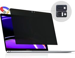 Peslv Magnetic Privacy Screen for MacBook Pro 15 Inch (2012-2015), Removable Anti Blue Light Glare Peep Filter Black Out Screen Protector for Mac 15.4 In Laptop Model (A1278 A1286 A1398)