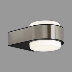 Briloner Leuchten - Lampada da esterno a LED, lampada da esterno, applique da esterno, IP44, 6,5 Watt, 650 Lumen, 4.000 Kelvin, acciaio inox, 144x104x69mm (LxLxH), 3035-012
