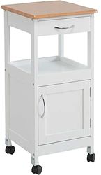 Kit Closet 7040028004 keukentrolley, 1 deur + lade, hout/wit, 37 x 37 x 76 cm