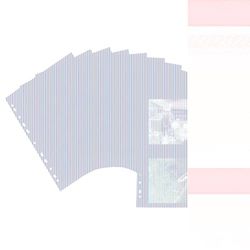 HERMA Photo Pockets for Ring Binder Albums, Acid Free, 18 x 13 cm Landscape Format, 40 Pockets, White