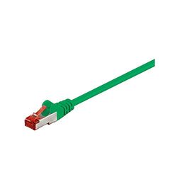 Goobay 68294 CAT 6 Câble de Liaison, S/FTP (PiMF), Vert, 10m Longueur de Câble