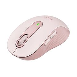 Logitech Signature M650 Wireless Mouse - For Small to Medium Sized Hands, 2-Year Battery, Silent Clicks, Customisable Side Buttons, Bluetooth, for PC/Mac/Multi-Device/Chromebook - Rose