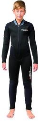 Cressi Endurance Kids Monopiece Wetsuit, Muta Monopezzo Senza Cappuccio, Zip Sternale, Neoprene 5 mm Unisex Bambini, Nero, M/12-14 Y