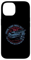 Retro Style Funny Aviation Enthusiast Distressed Design Case for iPhone 14