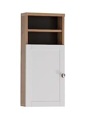 Schildmeyer Jesper - Credenza, in legno derivato, finitura rovere artigianale - bianco opaco, 30,3 x 25,4 x 70 cm