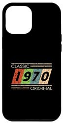 Carcasa para iPhone 12 Pro Max Classic 1970 Original Vintage Birthday Est Edición II 1970