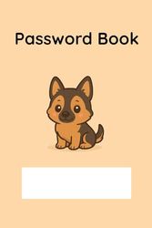Password book - Perro - Pastor alemán: Guardar nombres de usuario, contraseñas e información de autenticación en dos pasos (2FA) – Perfecto para el hogar o la oficina