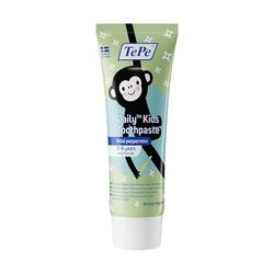 Dentifricio TePe Daily Kids, menta piperita delicata, 3-6 anni, dentifricio al fluoro per uso quotidiano, aiuta a prevenire la carie nei bambini, livello di fluoro adatto all'età