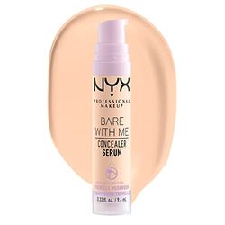 NYX Professional Makeup täckande serum med naturlig finish och medelhög täckningsgrad, Bare With Me, Concealer Serum, Fair, 9,6 ml