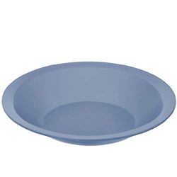 Rotho Caruba djup plasttallrik återanvändbar, plast (PP) BPA-fri, blå, 21,0 x 21,0 x 3,5 cm