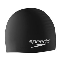 Speedo Badmössa, unisex, vuxen, i silikon, svart, en storlek
