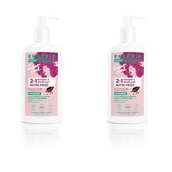 ENERGIE FRUIT | Masque + Démêlant Cacao | Beurre & Poudre de Cacao | Cheveux Frisés à Crépus | Vegan | 300ml (Lot de 2)