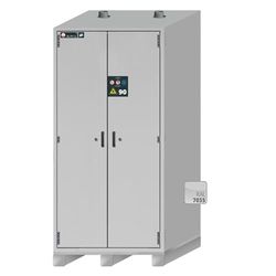 Asecos XL-Classic-90 Veiligheidskast met vleugeldeuren, deurvergrendeling en cilinderslot, lichtgrijs, 1105 mm breedte, 1018 mm diepte, 2324 mm hoogte