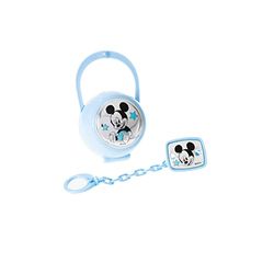 Valenti Argenti - Disney Mickey Mouse - fopspeenclip, fopspeenketting met doos van zilver