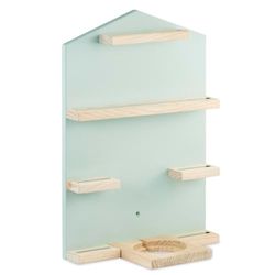 Hama Estantería de Madera para Caja de Audio, Figuras de música (por Ejemplo, Tonies®), Color Menta
