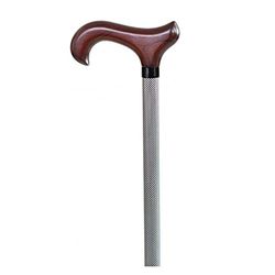 Bastone stampella alluminio estensibile bianco e nero