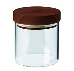 Bérard 36100 - Barattolo in vetro con coperchio, 400 ml, altezza: 11 cm, colore: Noce