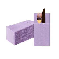 PAW - Servilletas Papel Airlaid (1/8 pocket) I 25 Piezas I Ideal para Bodas, Bautizos, Comuniones, Cumpleaños I Servilletas de Tela para Decoración de Mesa I Monocolor Violeta