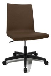 Topstar EA100L59 krzesło obrotowe Cube, materiał obiciowy ciemnobrązowy