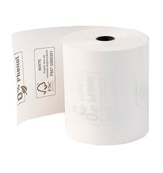 Exacompta - Réf. 43818E - Carton de 30 bobines pour tickets de caisse - largeur 80 mm x diamètre 72 mm - 1 pli thermique 48g/m² sans Phénol - Métrage (+ ou - 2m) : 76 m - Blanc