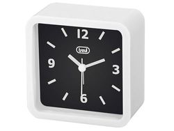 Trevi SLD 3820 SL3820 - Relógio de quartzo com alarme, branco, 10,3 x 10,3 x 5 cm