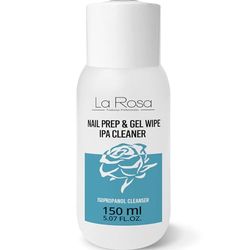 LaRosa Nagelrengöring 150ml - Isopropanol IPA Avfettare för Naglar - Förberedelse för Nagellack, Gel, Hybrider och Penslar - NAIL PREP & GEL WIPE - Cleaner för Gelnaglar
