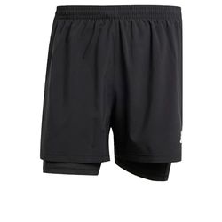 adidas Uomo Own The Run Climacool 2in1 Short, Black, XS