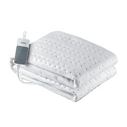 Solac CT8626 Norway Elektrische deken 150 x 80 cm, 60 W, Sensfort-technologie, beschermsysteem, 3 intensiteiten, machinewasbaar tot 30 °C, automatische uitschakeling 180 min, wit