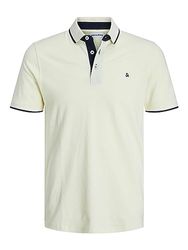 JACK & JONES Jjepaulos Polo Ss Noos, French Vanilla, XL