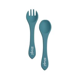 Mr. Wonderful - Siliconen babybestek - Blauw - BPA-vrij, PVC, lood en ftalaten - Vaatwasmachinebestendig