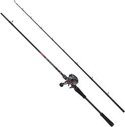 Abu Garcia MAX LP gädda kombo 2,44 m |30–110 g, fiskespö rulle kombination, Baitcast-kombinationer, rovdjursfiske, gäda/abborre/zander, unisex, svart