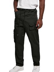 Urban Classics Herren Cargo-Hose Asymetric Pants black 40