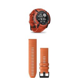 Garmin Instinct 2 Solar Tactical – Rugged GPS Smartwatch with Infinite Battery Life in Smartwatch Mode & QuickFit Band