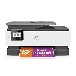 HP OfficeJet Pro 8022e 229W7B, Stampante Multifunzione a Getto d'Inchiostro A4 a Colori, Fronte e Retro Automatico, 29 ppm, Wi-Fi, HP Smart, 6 Mesi di Inchiostro Instant Ink Inclusi con HP+, Nera