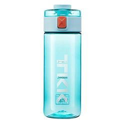 TITIROBA TKK Kinderfles met lekvrij deksel, Tritan, BPA-vrij, met één hand bedienbare sportdrinkfles, blauw, 450 ml