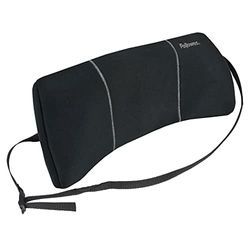 Fellowes Smart Suites Portable Lumbar Support Cushion, black