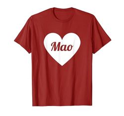 I Love Mao, I Heart Mao - Nombre Corazón Personalizado Camiseta