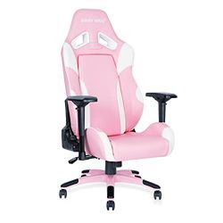 Anda Seat Soft Kitty Chaise Gaming Pro - Fauteuil Gamer Ergonomique en Cuir avec Support Nuque et Coussin Lombaire, Fauteuil Gaming Confortable pour Bureau et Jeux Vidéo, Rose