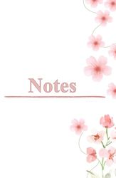 Aesthetic Notes Journal – Hardcover Notebook for Women and Teens with Pink Floral Design – 100 Lined Pages (5.5” x 8.5”): A beautiful hardcover ... to someone who loves soft floral designs.