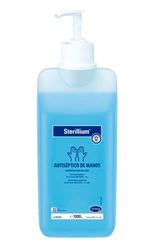 Sterillium: Antiséptico de manos, Hidroalcohólico, Desinfectante de manos, Hidratante, Deja las Manos Suaves, Acción Virucida, Bactericida, 1L