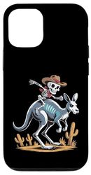 Kangaroo Cowboy Skeleton Australian Halloween Case for iPhone 12/12 Pro