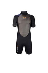 SOLA Heren Fusion Shortie Wetsuit, Vulkanisch Zwart, XXL