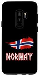 Carcasa para Galaxy S9+ Diseño de bandera de estilo nórdico antiguo de Noruega