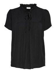 JDY Jdylima Lima Life S/S topp Wvn Noos för kvinnor, svart, 42