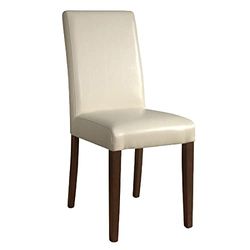 Bolero Faux Leather Dining Chairs Cream 510mm Hotels Restaurants Cafe 2pc